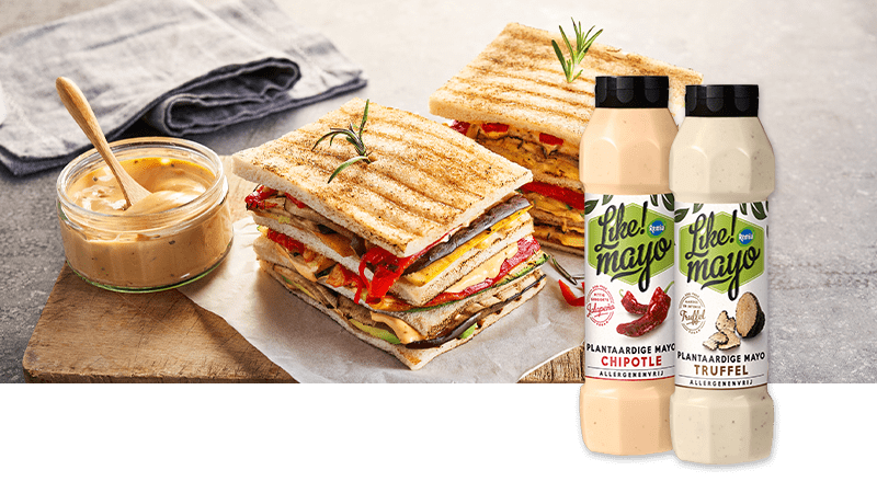 Remia Like!Mayo advertentie club sandwich met tubes 800ml
