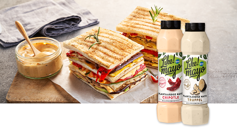 Remia Like!Mayo advertentie club sandwich met tubes 800ml