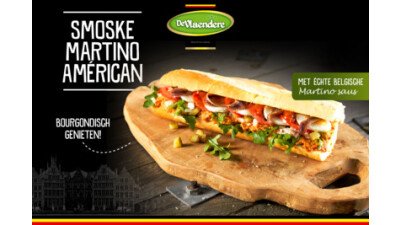 Narrowcasting DeVlaendere Smoske Martino American met echte Belgische mayonaise