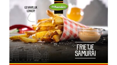 Narrowcasting DeVlaendere puntzak friet met Samurai saus