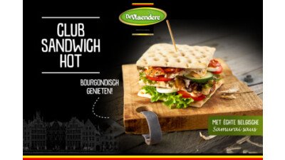 Narrowcasting DeVlaendere Club Sandwich met Belgische samuraisaus