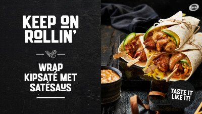 Remia Wrap Kipsaté met Remia satésaus