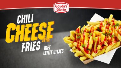 Narrowcasting Gouda's Glorie Chili Cheese fries lente uitjes
