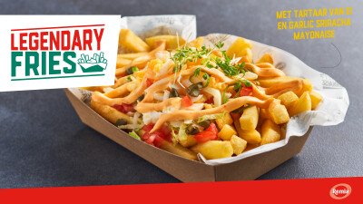 Narrowcasting Remia Legendary Loaded Fries tartaar Garlic Sriracha mayo