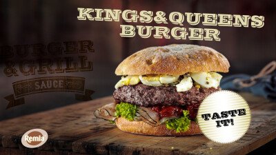 Narrowcasting Remia hamburger kings & queens met Burger Relish saus