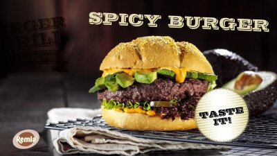 Narrowcasting Remia spicy hamburger met Smokey Hot Cocktail sauce