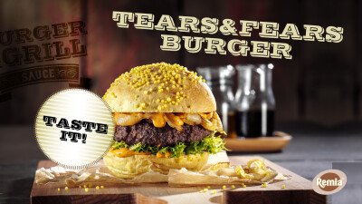 Narrowcasting Remia tears & fears hamburger met Smokey Hot Cocktail saus