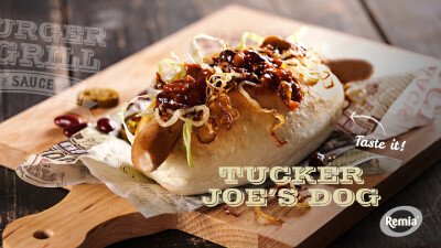 Narrowcasting Remia Tucker Joe's broodje hotdog