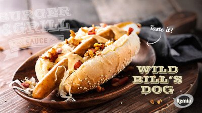 Narrowcasting Remia Wild Bill's broodje hotdog