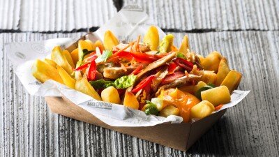 Recept Remia Legendary Loaded Fries Veggie Style Garlic Sriracha mayonaise