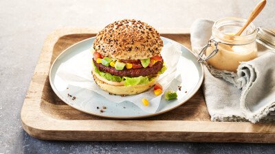 Recept Remia Vegan Hamburger met Like!Mayo Chipotle
